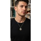 Vintage Takı Gümüş Kaplama Unisex Vintage Antik Yunan Mitoloji Serisi : Büyük Iskender Antik Sikke Kolye - Standart