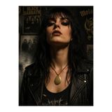 Vintage Takıhane Vintage Bakır Kaplama Metal Damla Kolye : Eskitme Bronz Retro Rock Damla Kolye