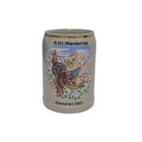 Vintage Tankart 6.Int. Wandertag Anısına Tasarlanmış Alman Bira Bardağı 13,5Cm