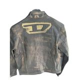 Vintage Tarz Hakiki Deri Motosiklet Montu, Koyun Derisi, Eskitme Tasarım, Orta Kalınlık (Eskitme K.Kafa, 3XL)