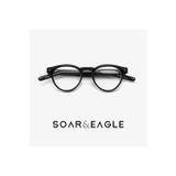 Vintage Tarz Siyah Çerçeve Gözlük – Unisex Retro Model