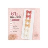 Vintage Tasarım Atölye Tül Fiyonk Çocuk Tokası 6’lı Set