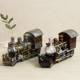 Vintage Tren Biblo Kumbara Reçine 20X12x8 Cm