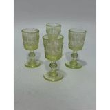 Vintage Vazelin Camı Likör Bardağı Seti 8Cm (4 Adet)