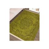 Vintage Yeşil Baskılı Dokumataban Halı, 122 Yng, 120X180 Cm