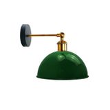 VİNTAGE,RETRO,RUSTİK YEŞİL 1XE27 ESKİTME DUYLU MASALLI TEKLİ DUVAR APLİK ŞAPKA ÇAP:23CM