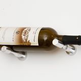 Vintageview Vino serisi Pins, (alüminyum duvar şarap rafı, alçı, duvara montaj, 1 – 3 şişe), alüminyum, Milled Aluminum, 1 Bottle