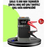 Vintessy 4’ü 1 Arada Powerbank Özellikli Araç Akü Şarj Takviye Cihazı