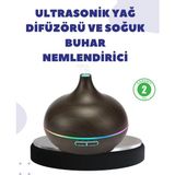 Vintessy BN01 Uçucu Yağ Uyumlu Renkli LED Işıklı Nemlendirici