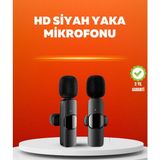 Vintessy Çift Mikrofonlu Kablosuz Kayıt Seti iPhone Uyumlu Mini Mikrofon