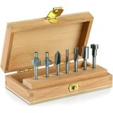 Vintessy Dremel 660 Freze Seti, 7 Parçalı Çok Amaçlı Freze Seti, Köşeler, Kenarlar, Düz Vb. Gibi Çe�