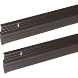 Vintessy Frost King B59/36H Premium Alüminyum ve Vinil Kapı Süpürgesi 1-5/8" x 91,44 Cm, Kahverengi - 2'l