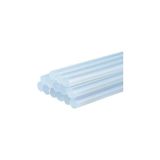 Vintessy Ince Mum Silikon Çubuk 7.5 mm x 150 mm (15 Adet) | Şeffaf Sıcak Silikon Mum | Sıcak Silikon Tab