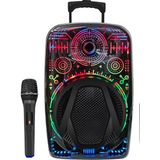 Vintessy Mikrofonlu Bluetooth Hoparlör 8 Inç Rgb Işıklı Taşınabilir Ses Sistemi - Standart