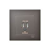 Vintessy Mocha 2 USB Çıkışlı 5V Şarj Prizi ile Modern Elektrik Çözümü