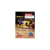 Vintessy Shopexxtra LED Işıklı Şeffaf Çizim Tableti ve Yazı Tahtası - 30X20 Cm, Ayarlanabilir Standlı - Çok Renkli