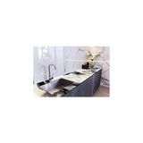 Vintessy Stickerart Tezgah Üstü Fayans Kaplama Folyosu Mutfak Tezgahı Kaplama White Carrara 70 cm x 3 Metr - 1 kg