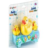 Vinyland Vinil Ordek Ailesi Banyo Ve Havuz Oyuncaklari Sari