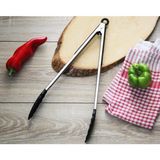 Vio Bella Metal-Ucu Silikon Servis Maşası 39 cm - Renkli