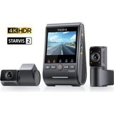 Viofo A329S 3 Kameralı Ön+Arka+Iç 4k+2k+2k Wi-Fi 6 Hdr Sony Starvıs 2 Sensör Gps'li SSD Destekli Araç Kamerası - Siyah