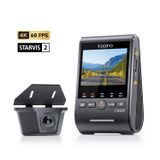 Viofo A329SW 4K 60 FPS 2K Sony STARVIS 2 Sensör 2 Kameralı Ön ve Dış Arka Su Geçirmez GPS'li Araç Kamerası