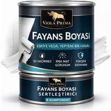 Viola Prima Fayans Boyası 1,6 kg Kokusuz Çift Bileşenli Akrilik - Banyo Mutfak Fayans Yenileme