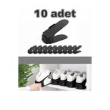 Violet 10'lu Ayarlanabilir Ayakkabı Rampası - Yükseklik Ayarlı Ayakkabı Düzenleyici Dolap İçi Organizer