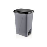 Violet 25 Litre Slim Pedallı Çöp Kovası Gri