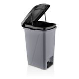 Violet 40 Litre Iç Kovalı Slim Pedallı Çöp Kovası Gri