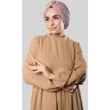 Violet Çapraz Büzgülü Piliseli Tesettür Bone Fukuro Kendinden Desenli 2316 21