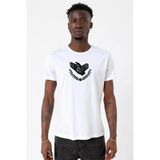 Violet Evergarden Anime Ch Postal Company Logo Beyaz Erkek Bisikletyaka Tshirt