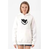 Violet Evergarden Anime Ch Postal Company Logo Beyaz Kadın 3İp Kapşonlu Sweatshirt