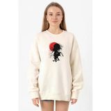 Violet Evergarden Anime Dark Poster Ekru Kadın 2ip Sweatshirt