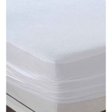 Violet Life Çift Kişilik Pamuklu Fitted Sıvı Geçirmez Alez & Yatak Koruyucu - 160 x 200 cm - Beyaz