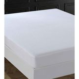 Violet Life Tek Kişilik Pamuklu Fitted Sıvı Geçirmez Alez & Yatak Koruyucu - 90 x 190 cm - Beyaz