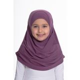 Violet Pratik Hazır Geçmeli Çocuk Tesettür Bone Sandy Kumaş Kendinden Boneli 78_21