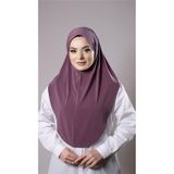 Violet Pratik Hazır Geçmeli Tesettür Eşarp Sandy Kumaş Düz Hijab 2308 21