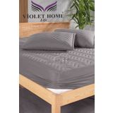 VİOLETLİFE Kapitone Fitted Full Kenar Su Sıvı Geçirmez Yatak Koruyucu Alez Çarşaf