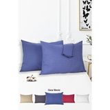 Vionel Home %100 Pamuk 2’li Çizgili Saten Yastık Kılıfı 50 X 70 Çok Renkli