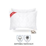 Vionel Home 100 Pamuk Kapitoneli 2’Li Yastik Alezi Koruyucu Kilif (50X70 Cm)