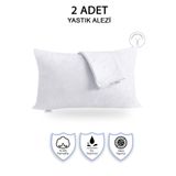 Vionel Home 100 Pamuklu, 2Li Yastik Alezi, Yastik Kilifi, Su / Sivi Gecirmez, (50 X 70 Cm)