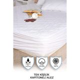 Vionel Home %100 Pamuklu Kapitone, Fitted Full Kenar, Su & Sıvı Geçirmez, Tek Kişilik Yatak Koruyucu Alez