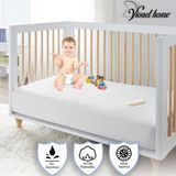 Vionel Home %100 Pamuklu, Sıvı Geçirmez Bebek Alezi,Bebek Alez Yatak Koruyucu, Çocuk Yatak Koruyucu Alezi, Kreş Anaokulu Alezi, Park Beşik Yatak Koruyucu 80x130 - 80 x 130 cm - Beyaz