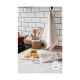 Vionel Home 2'li Mutfak Kurulama BEZI,%100 Pamuk Yüksek Su Emici, Beslenme Örtüsü, Çok Amaçlı Servis Peçetesi 45X60CM (Bej) - Option-1