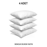 Vionel Home 4 Adet Ekonomik Premium Otel Yastığı, Boncuk Silikon 50 X 70