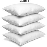 Vionel Home 4 Adet Ekonomik Yastık , Otel Yastığı, Boncuk Silikon 50 x 70 - 50 x 70 cm - Beyaz