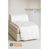 Vionel Home Ecotermo Tek Kişilik Microfiber Antialerjik Silikon Yorgan | Çeyizlik | Otel Yorganı | 155x215 Cm