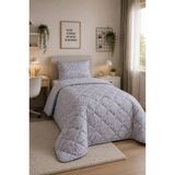 Vionel Home Elegant, Kapitone Tek Kişilik Yatak Örtüsü / Pike | Gri Çift Yönlü Kullanım |çok Amaçlı Örtü | 160X200 cm | 1 Adet Yastık Kılıfı - 160 x 220 cm