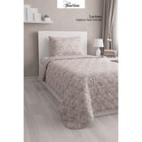 Vionel Home Lavinya Kapitone Tek Kişilik Yatak Örtüsü, Pike Seti, Çift Taraflı Kullanım, Çiçek Desenli (1 Adet Yastık Kılıfı), 160x220 cm