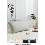 Vionel Home Pamuklu 2'li Yastık Kılıfı 50X70 cm Düz Gri - 50 x 70 cm